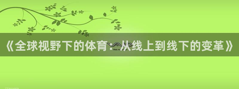 《全球视野下的体育：从线上到线下的变革》
